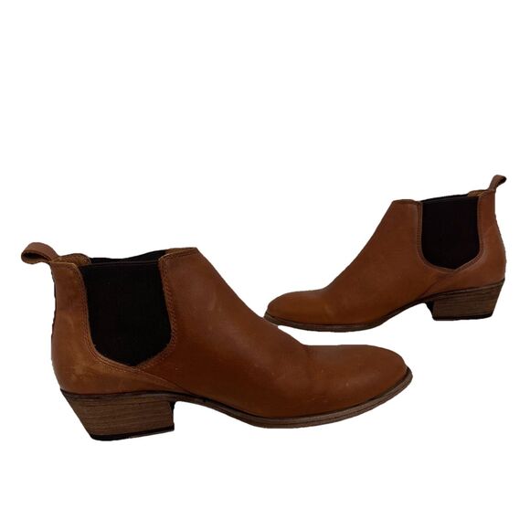 Frye Womens Size 10 Carson Chelsea Brown Leather Booties - Picture 5 of 8